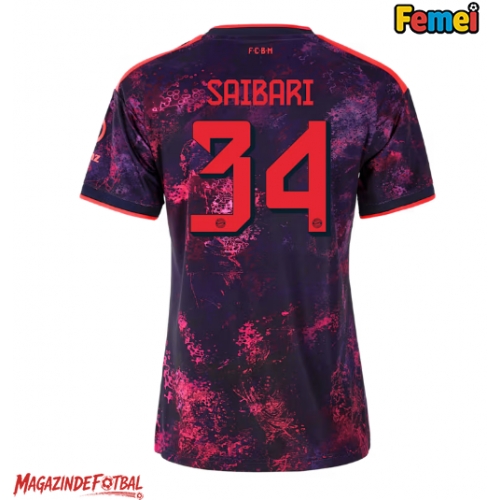 Bayern Munich Ismael Saibari #34 Tricou Fotbal Replică 2026-27 Femei Treilea Bayern Munich Ismael Saibari #34 Tricou Fotbal Replică 2026-27 Femei Treilea